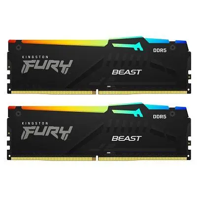 Модуль памяти для компьютера DDR5 32GB (2x16GB) 6000 MHz Beast RGB EXPO Kingston Fury (ex.HyperX) (KF560C30BBEAK2-32) - фото 7