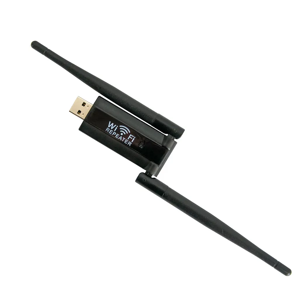 Підсилювач сигналу Wi-Fi Repeater USB 2.4G з антенами, активний ретранслятор до 20 м 100 Мбіт/с - фото 4