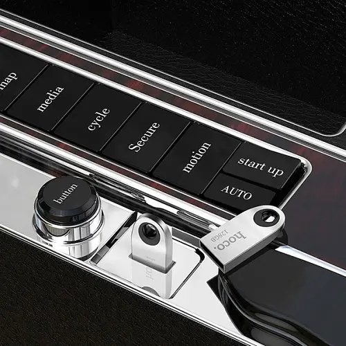 Флеш-накопичувач USB HOCO UD9 Insightful Smart mini car music USB drive 8Gb сріблястий - фото 5