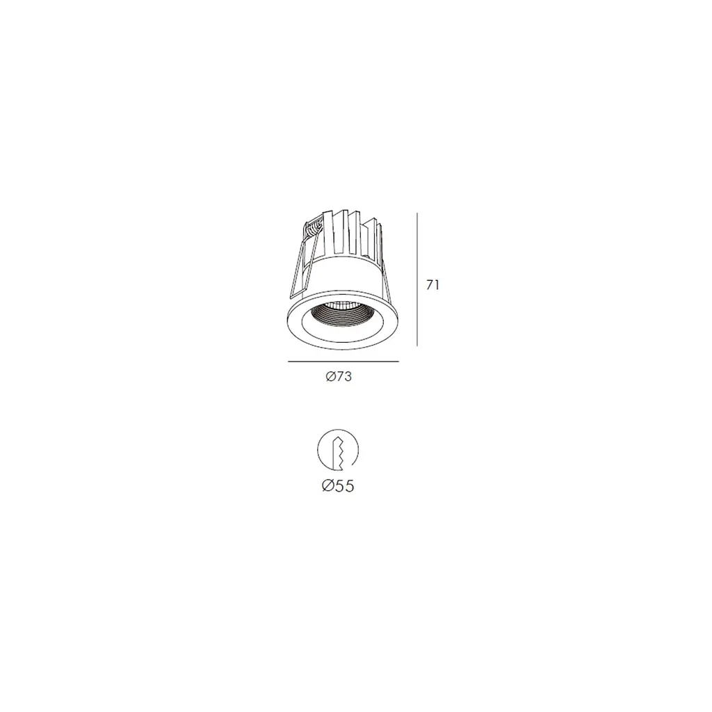 Вбудований світильник Skarlat RSL74232 10W WH 4000K - фото 2