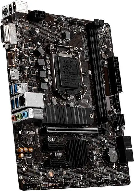 Материнская плата MSI B460M-A Pro (B460M-A Pro) (Socket 1200, Intel B460, Micro-ATX) Б/у - фото 3