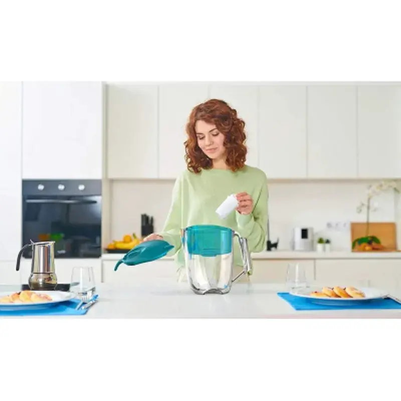 Фільтр-глечик Ecosoft Maxima 5л (3.5л очищеної води) з фільтр-картриджем, аква грін (FMVMAXIMADGECO) - фото 2