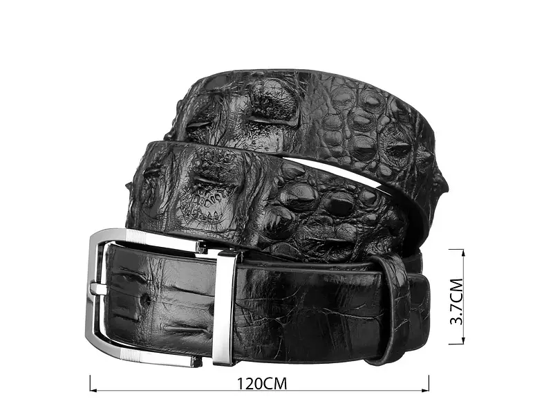 Ремінь чоловічий CROCODILE LEATHER 3.7х120 см acs0029610 - фото 5