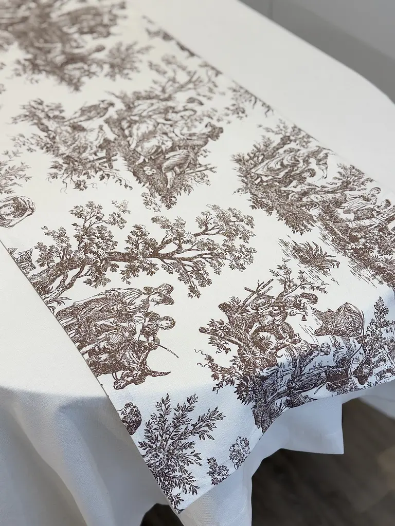 Ранер доріжка Ecotton DUCK 45x170 см для обіднього столу водовідштовхувальна Italiano бежевий (30497 Beige) (25004) - фото 7