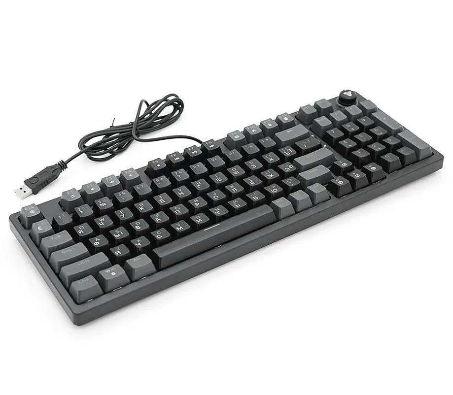 Клавіатура механічна ігрова з підсвічуванням Fantech ATOM96 MK-890 red switch Eng Black - фото 2