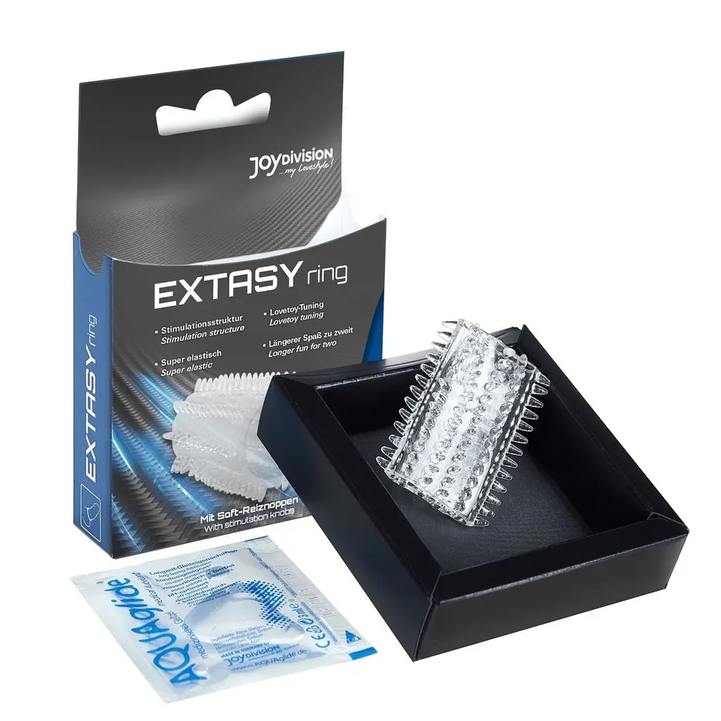 Насадка на член Joy Division Extasy ring Cock Ring, 4.5х2.5 см (прозора) - фото 2