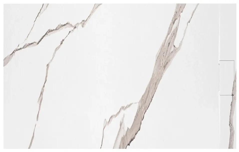 Душевой поддон Rea Bazalt 80x100 carrara white REA-K7000, Мрамор - фото 2