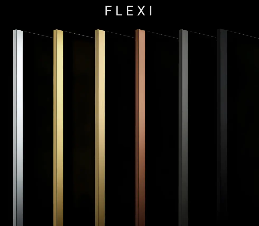 Душова стінка Rea Flexi Walk-In 80x195 transparent brushed gold KPL-K99267 - фото 6
