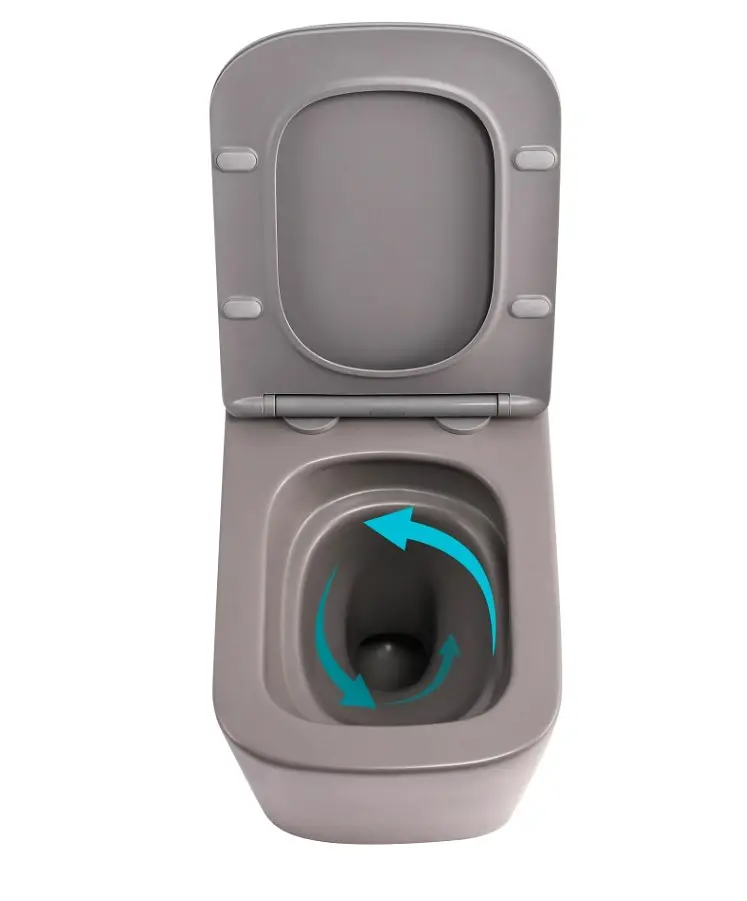 Унітаз підвісний Qtap Tern Ultra Quiet, з сидінням Slim Duroplast/ Soft-close/ Quick relase QT17332303ASSG - фото 5