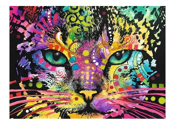 Пазл Trefl дерев'яний фігурний Різнокольоровий кіт 1000 ел. (20148) - фото 2