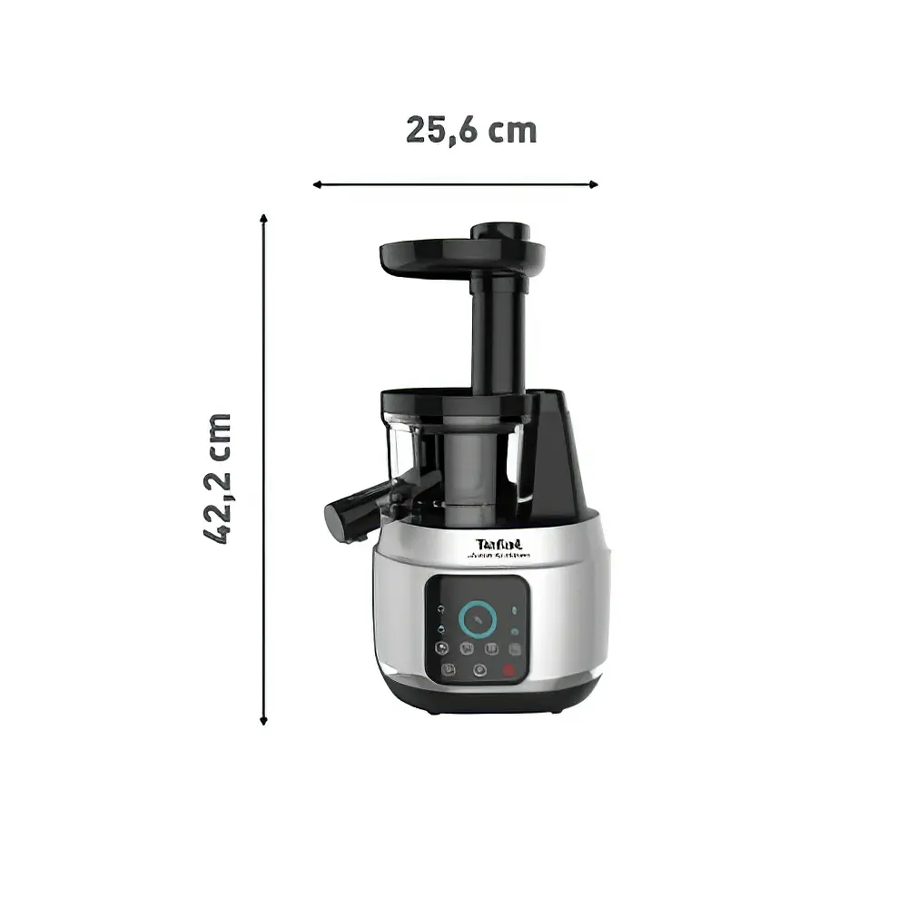 Соковыжималка Tefal Juice & Clean шнековая 150Вт серебристо-черная (ZC420E38) - фото 6