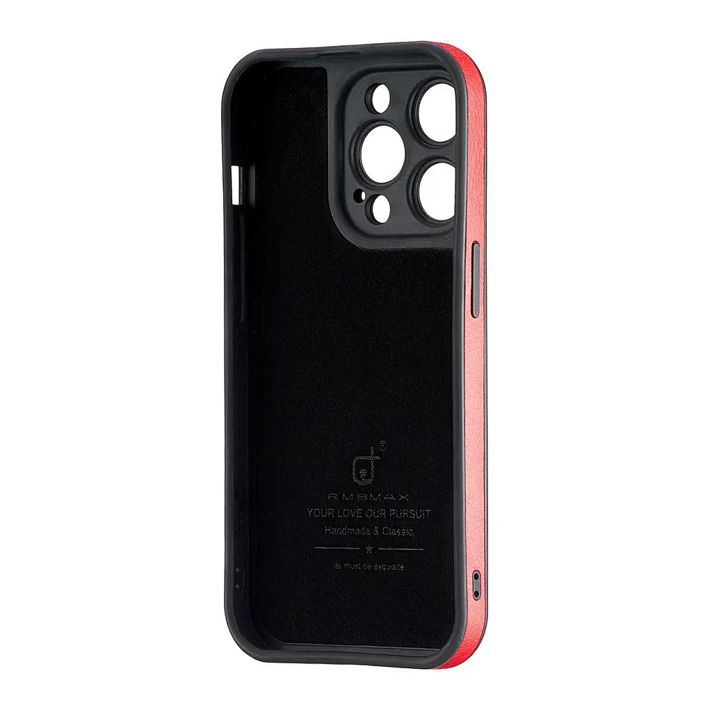 Чохол Jinduka Leather Protected Camera iPhone 14 Pro Red - фото 3