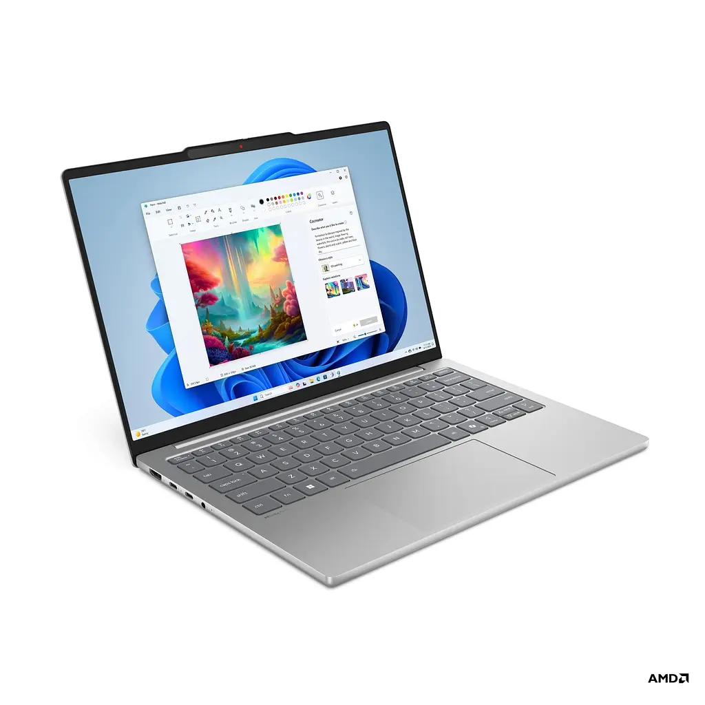 Ноутбук Lenovo IdeaPad Slim 5 13ARP10 83J2001XRM, 13.3 inch 1920 x 1200, AMD Ryzen 5 7535HS 6 C/12 T, 3.3 GHz - 4.55 GHz, 3 MB 16 MB 11 Pro, серый - фото 2