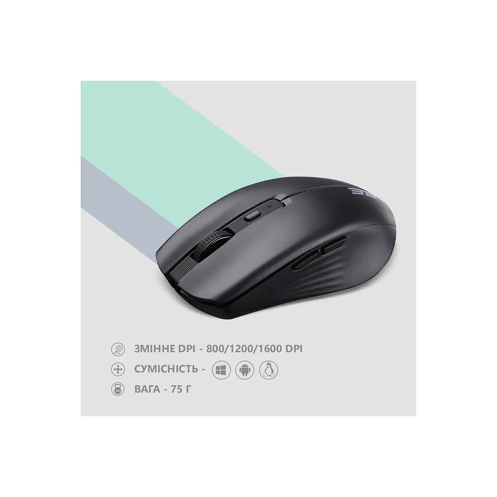 Миша 2E 2E-MF270WBK - фото 8