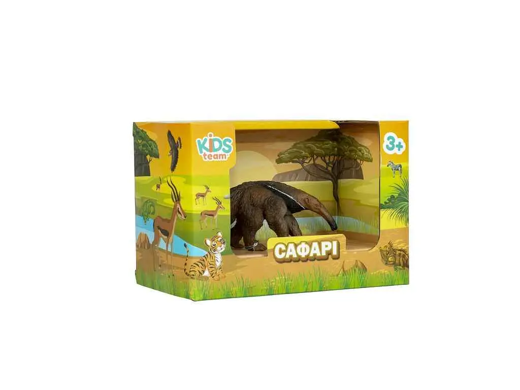 Фігурка KIDS TEAM ANIMALS тварини "Сафарі" Q9899-A50 Мурахоїд - фото 4