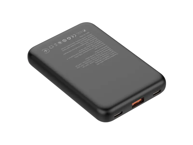 Зовнішній акумулятор (Power Bank) ATRIA WPD-P91 10000mAh Black - фото 2