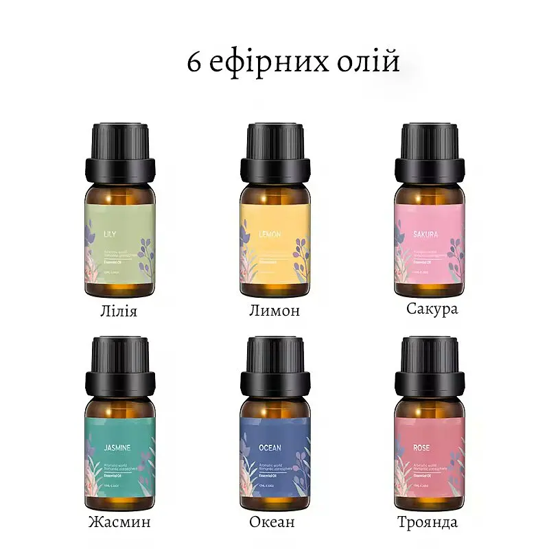 Эфирное масло Kinscoter Essential Oil Set 6 bottles, 6*10 мл - фото 2