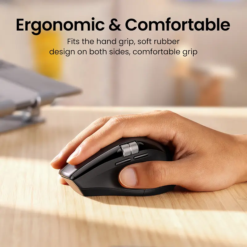 Маніпулятор миша бездротова UGREEN M751 Multi-mode Wireless Mouse Black - фото 10