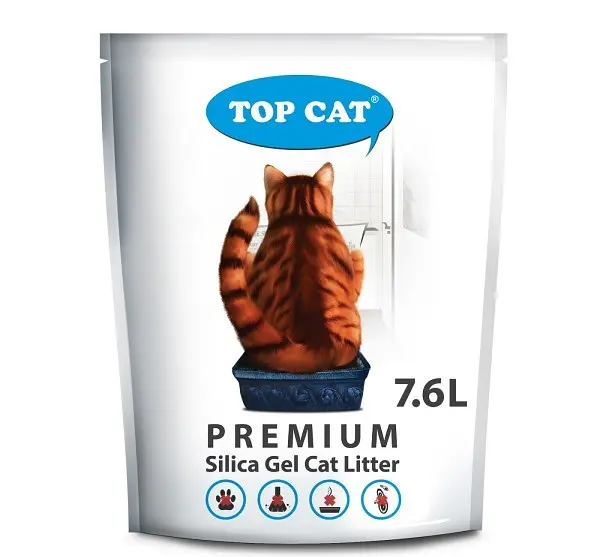 Наповнювач для котячого туалету Top Cat Premium силікагелевий 7.6 л 480118 - фото 2