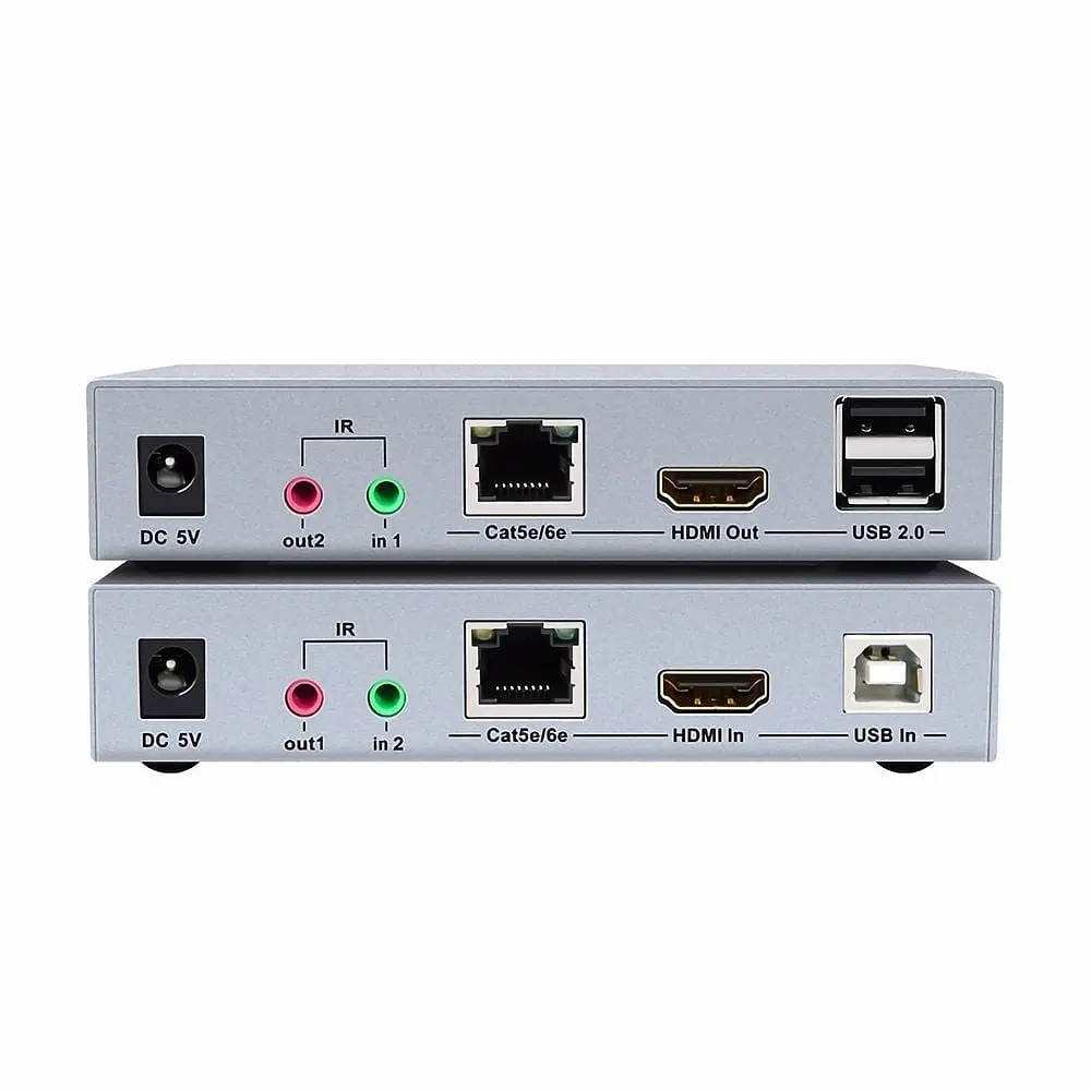 Подовжувач 4K HDMI і USB 2.0 KVM 100m Dtech DT-7051 (74-00124) - фото 3