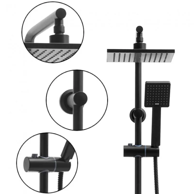 Душова система Yoka Tiki-Blk black BP.TIKI-BLK, Чорний матовий - фото 9