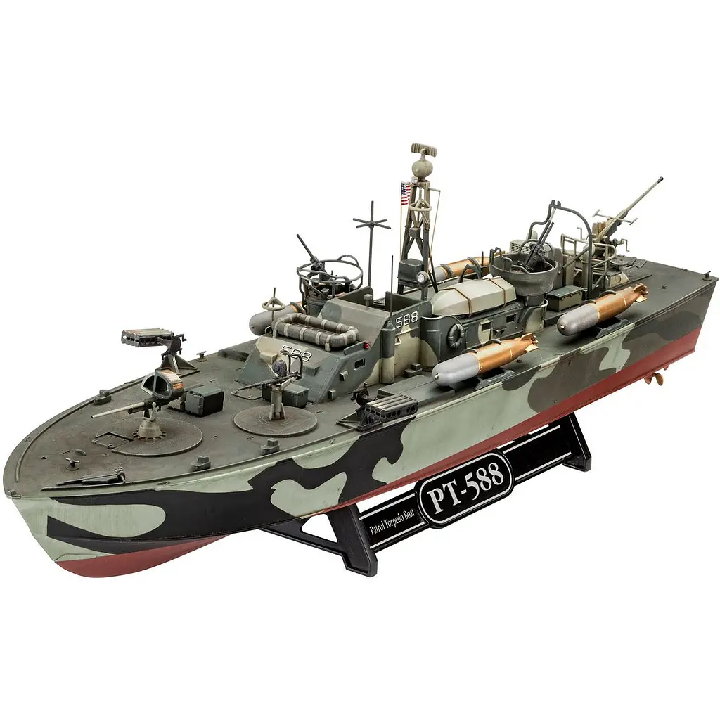 Сборная модель катера Revell Patrol Torpedo Boat PT-579/PT-588 уровень 4 масштаб 1:72, 176 деталей (RVL-05165) - фото 3