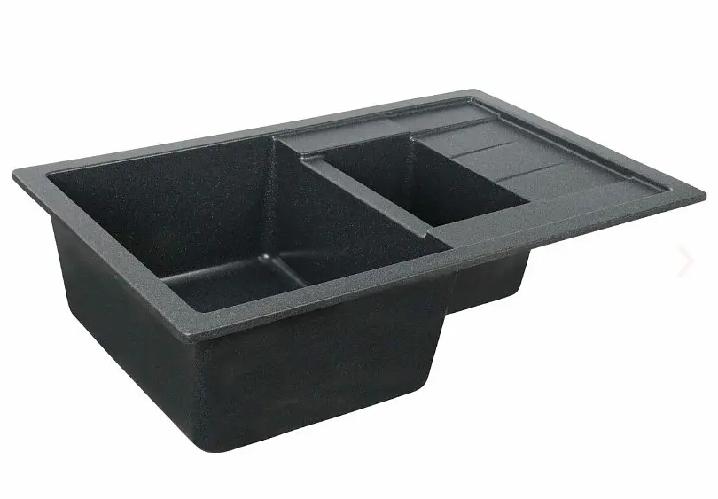Кухонна мийка Platinum 7850W TOSKANA матова Антрацит (SP000027555) - фото 3