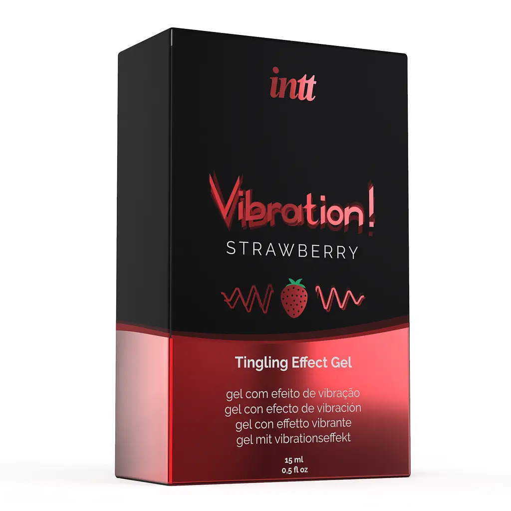 Рідкий вібратор Intt Vibration Strawberry (полуниця), 15 мл - фото 3