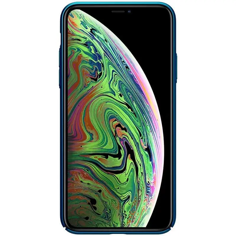 Чехол-накладка Nillkin Super Frosted Shield Case Apple iPhone 11 Pro Max Peacock Blue - фото 4