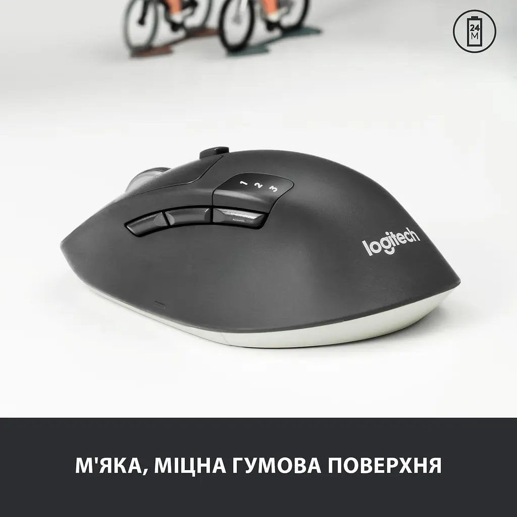 Бездротова миша Logitech M720 Triathlon Wireless/Bluetooth (910-004791) - фото 2