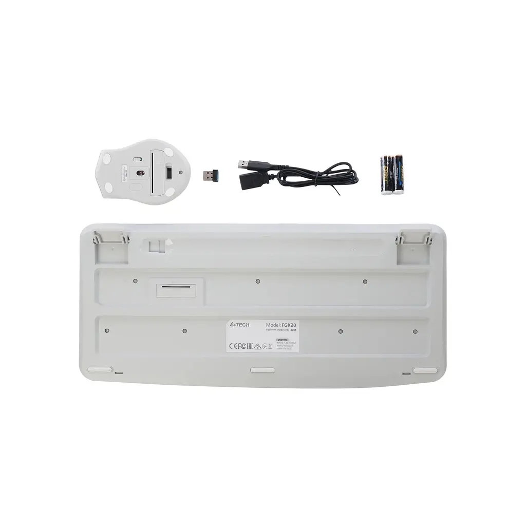 Комплект A4Tech FG2500S Plus Wireless UA White (4711421003254) - фото 7