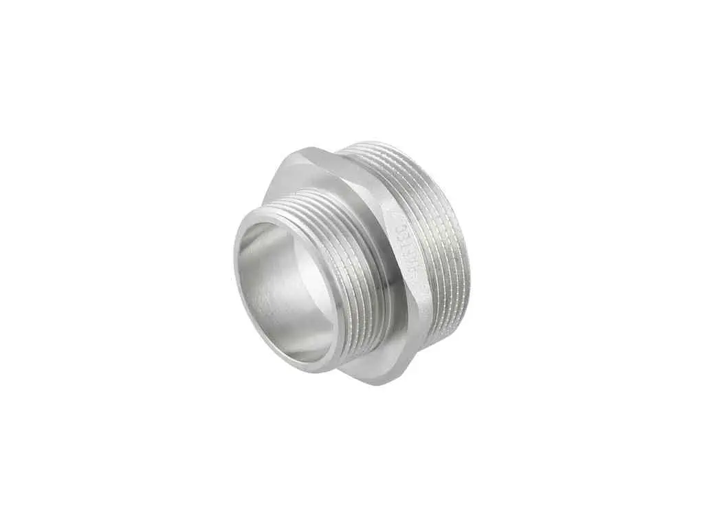 Ніпель RAFTEC латунь, ЗЗ, DN50х25, 2"х1", нікель, NP0603 - фото 2