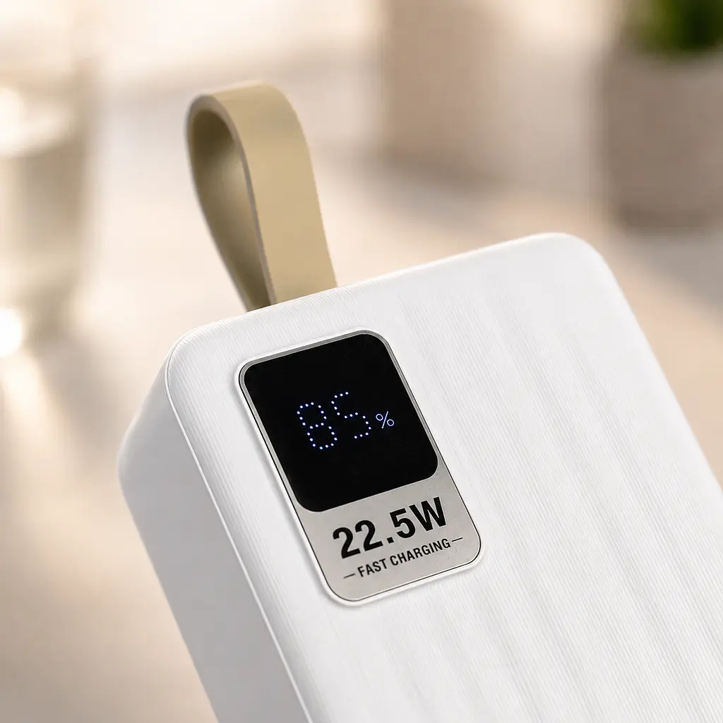 Повербанк із швидкою зарядкою, 40000mAh / Зовнішній акумулятор 22,5W KP-93 / Power bank 2хUSB - фото 3
