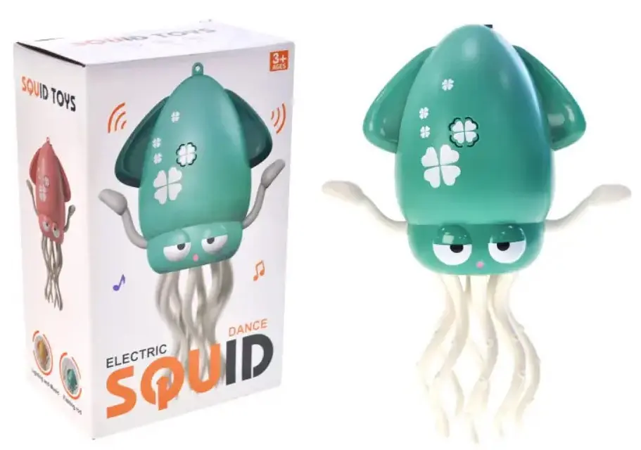 Танцюючий восьминіг Squid Electric Dance музична іграшка для дітей Зелений - фото 10