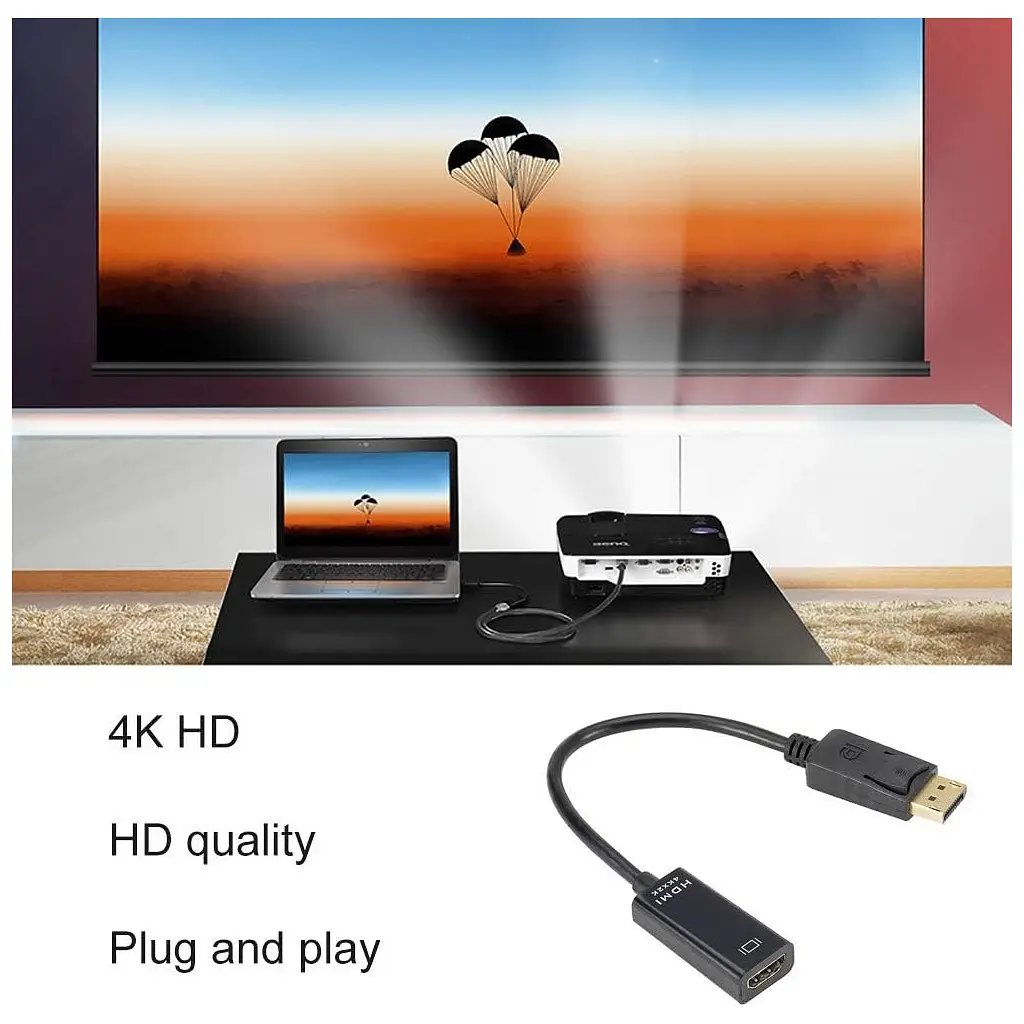 Переходник DisplayPort Male to HDMI 4K Ultra HD Female ST-Lab (U-996-4K) - фото 9