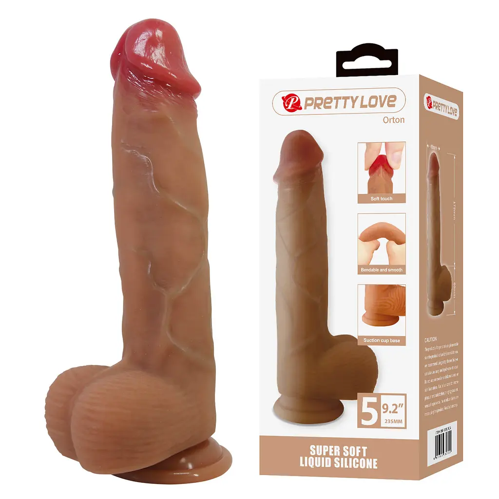 Фалоімітатор Pretty Love Orton 9.2 Super Soft Liquid Silicone Dildo PRETTY LOVE BW-008141N 103591