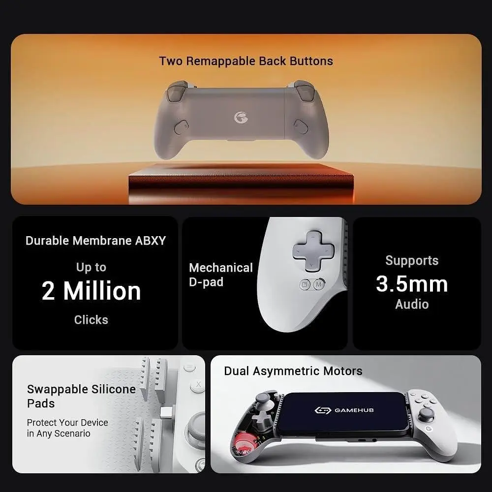 Геймпад GameSir G8 Plus MFI для iPhone 15/16/17/iPad Mini та Android (USB-C), Stream Xbox - фото 3
