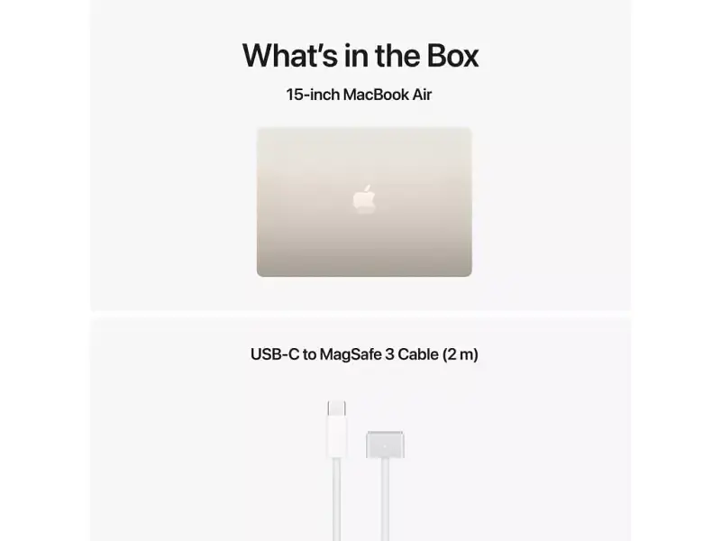 Ноутбук Apple MacBook Air 15 2026 M5/10CPU/10GPU/32GB/512GB Starlight (Z1LT000RE) - фото 8