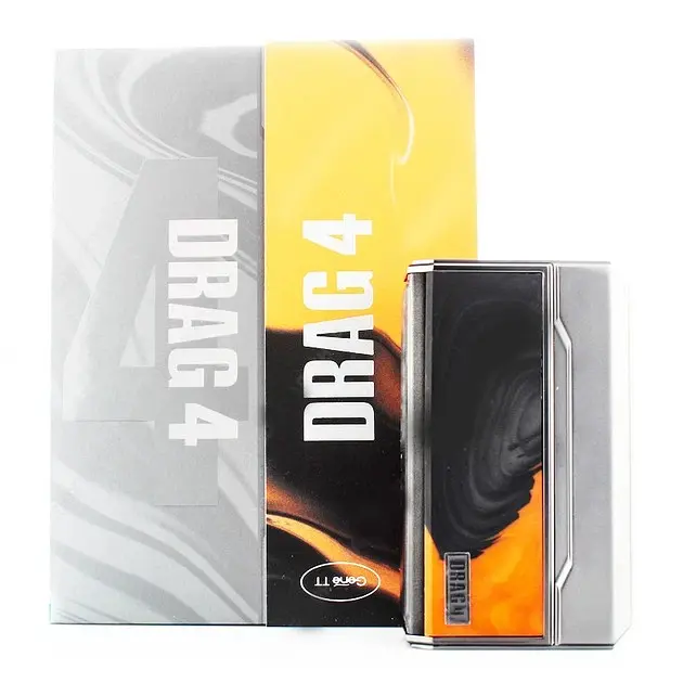 Батарейный мод Voopoo Drag 4 177W Box Mod Gun Metal Tropical Orange (12403) - фото 2