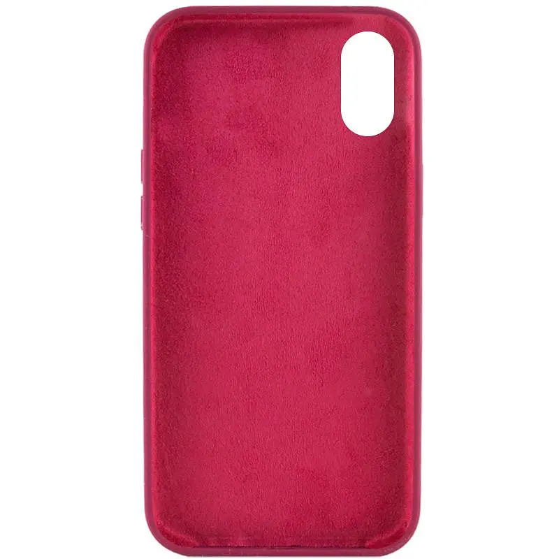 Чохол Silk Full Protective (AA) NO LOGO для Apple iPhone X / XS (5.8") Бордовий / Maroon - фото 3