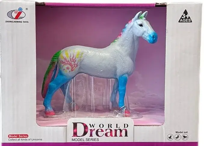 Фігурка коня блакитна, колекційна, Dino Toys