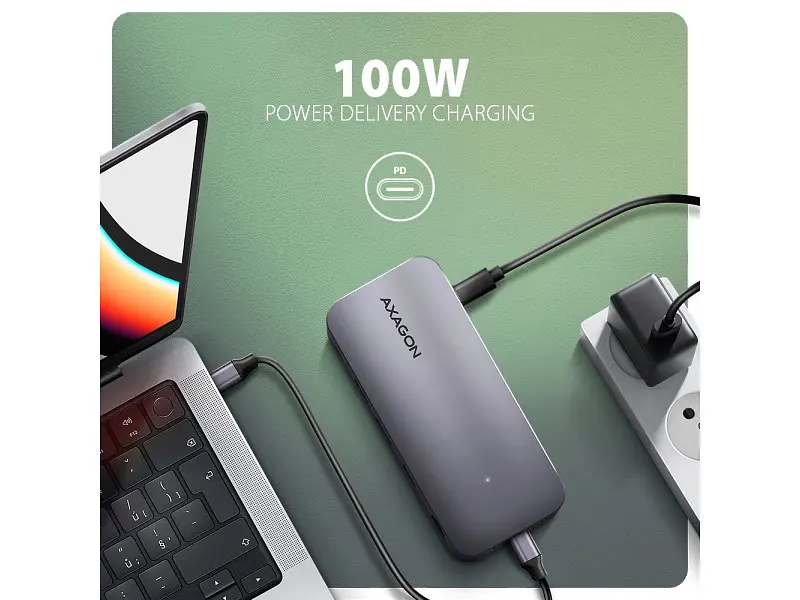 Док-станція для ноутбука AXAGON USB 12в1 (HMC-12GM2) - фото 6