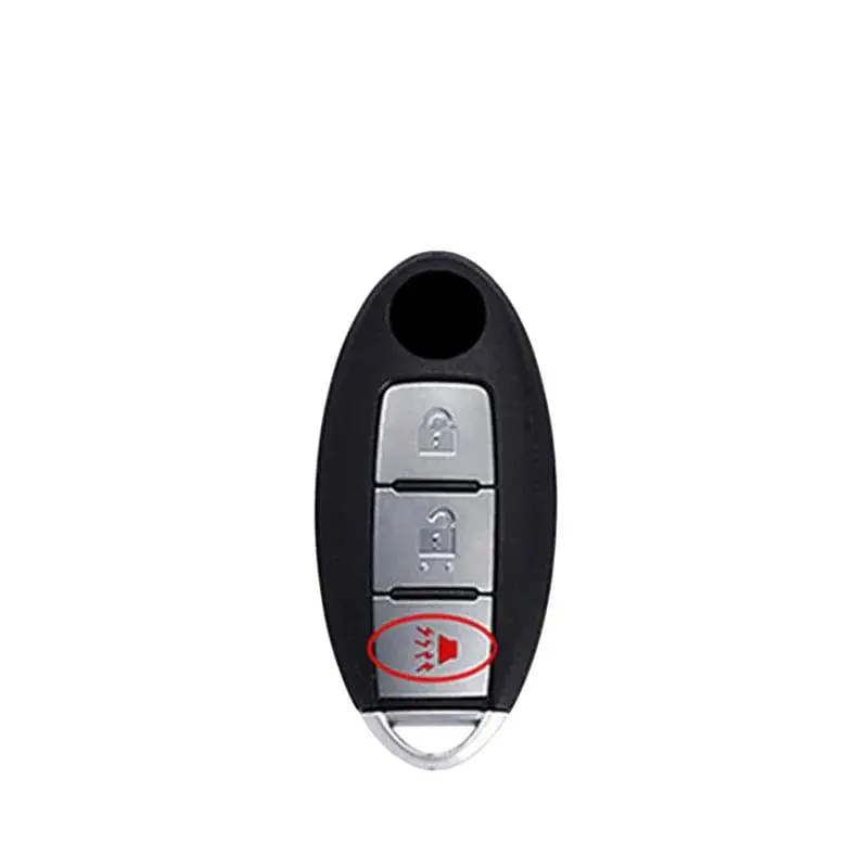 Чохол ключа Nissan білий+золота окантовка (3 кнопки) TPU - фото 2