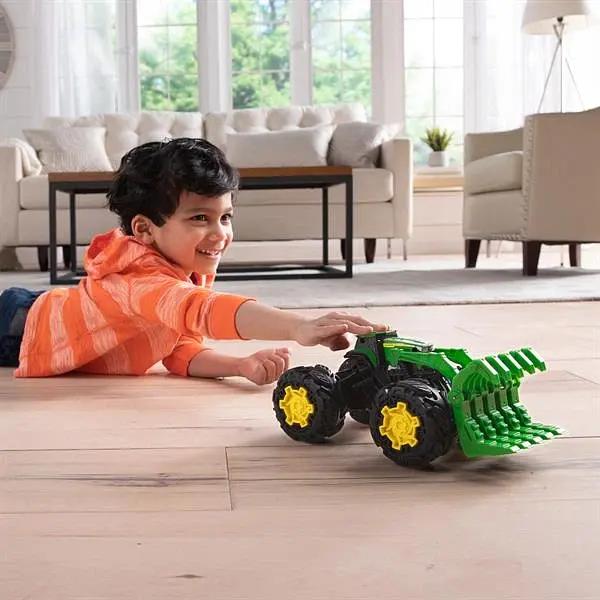 Машинка Трактор John Deere Kids Monster Treads з ковшем і великими колесами (47327) - фото 2
