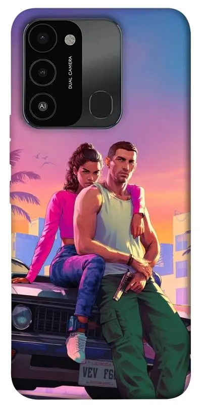 TPU чехол Demsky GTA VI Heroes для TECNO Spark 8C