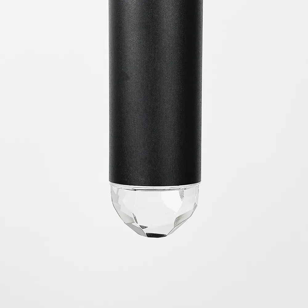 Видовжений підвіс у чорному корпусі в стилі модерн 62 см | Арт. AA 435/1 BK | Line F - фото 6