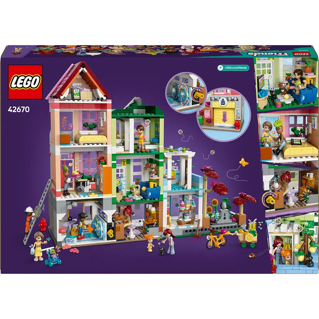 Конструктор LEGO Friends Хартлейк-Сіті. Квартири та крамниці 2040 деталей (42670) - фото 17