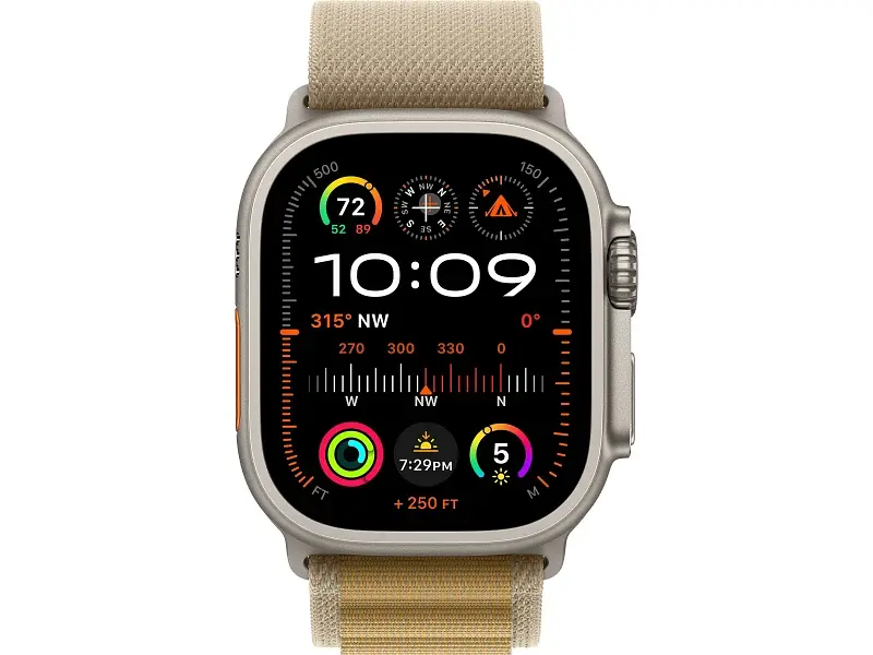 Смарт-годинник Apple Watch Ultra 2 GPS + Cellular 49mm Natural Titan. Case w. Tan Alpine Loop - Medium (MX4F3) - фото 2