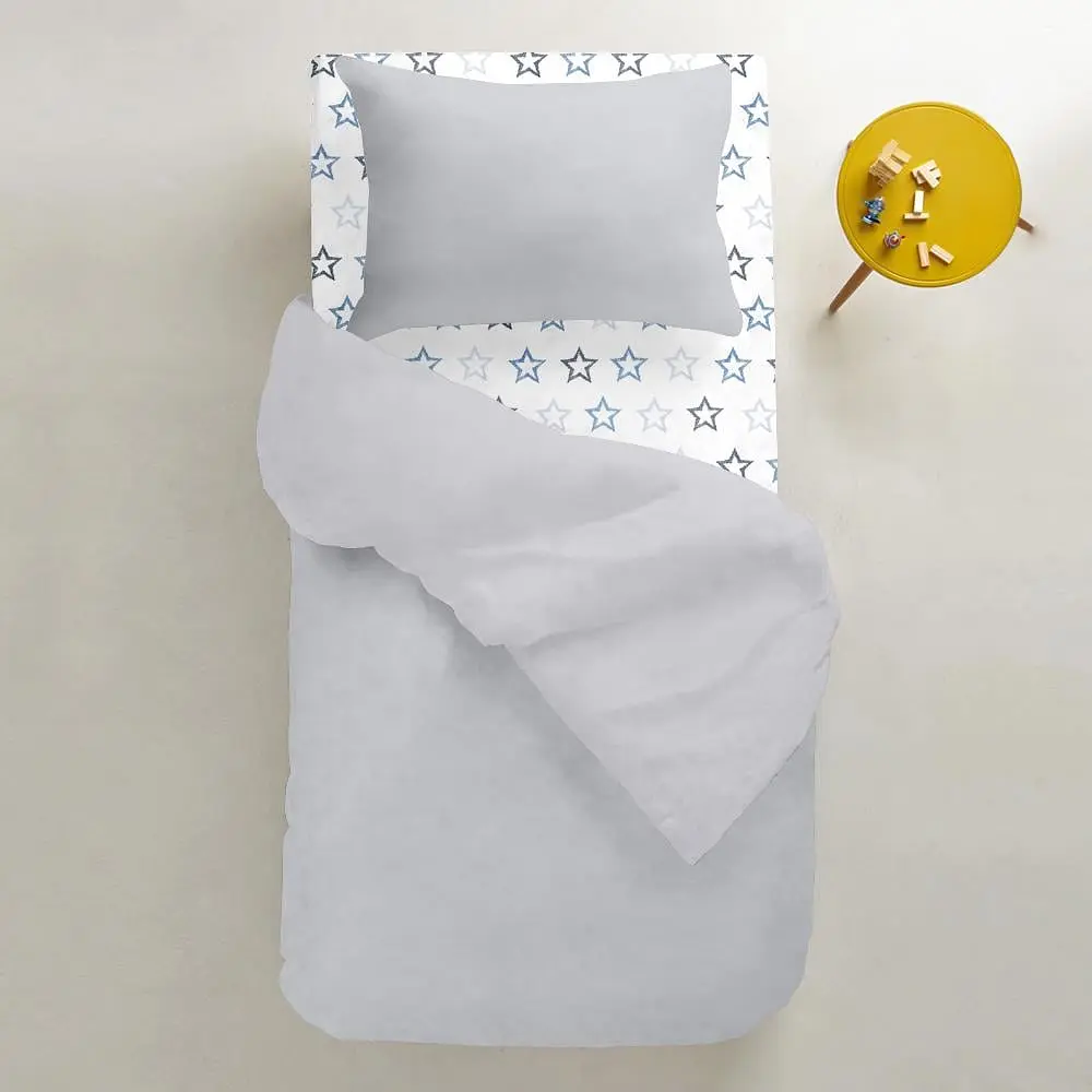 Набір наволочок Cosas R&G stars 40х60 см сірий (SetPillow_StarGreyRose_Grey_40х60) - фото 5