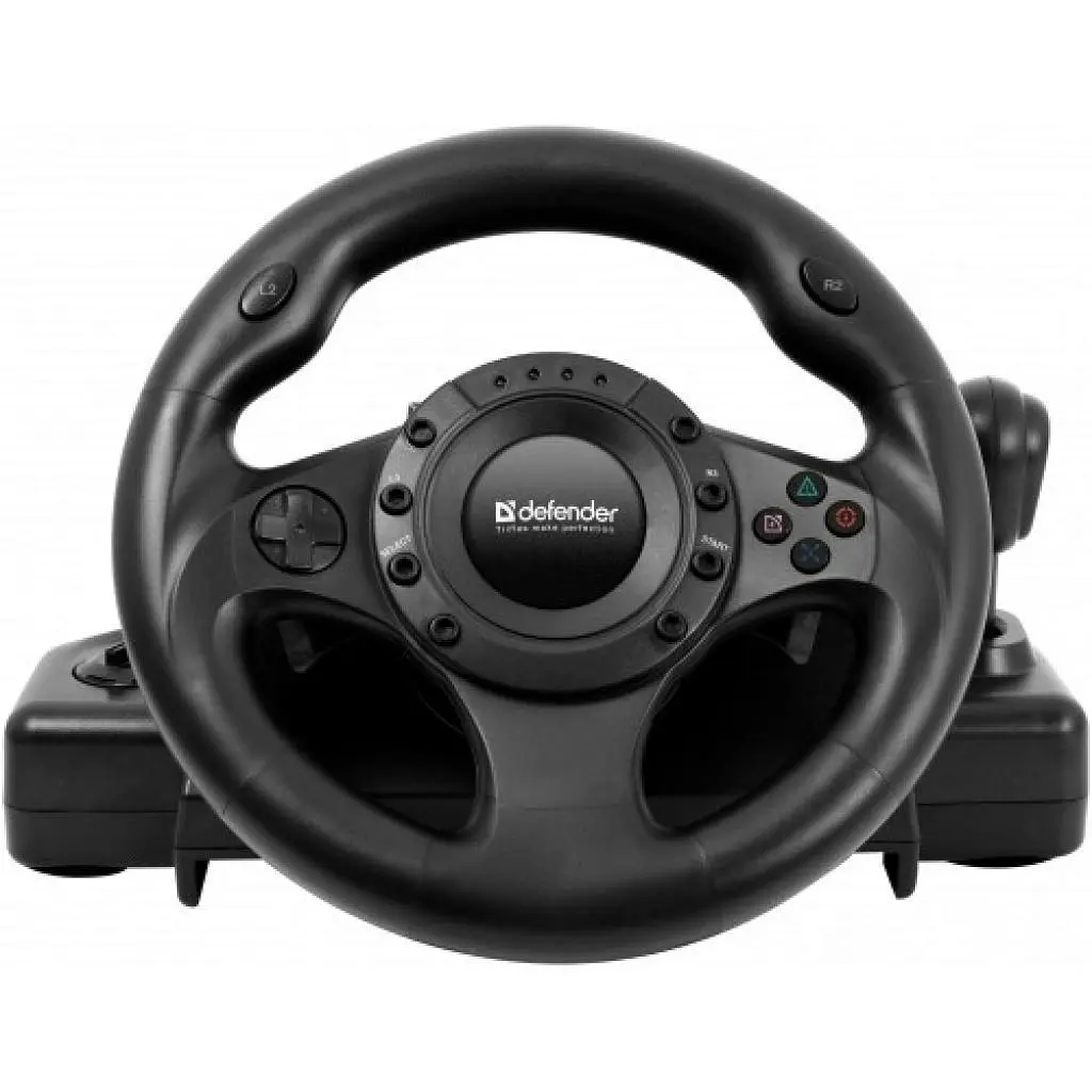 Ігрове кермо Defender Forsage Drift GT USB 12 кнопок Маніпулятор для ігор - фото 2